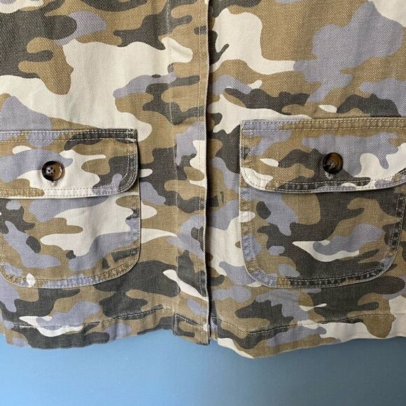 NWT VELVET HEART  Denim military Camo chore Jean jacket small - Picture 3 of 8